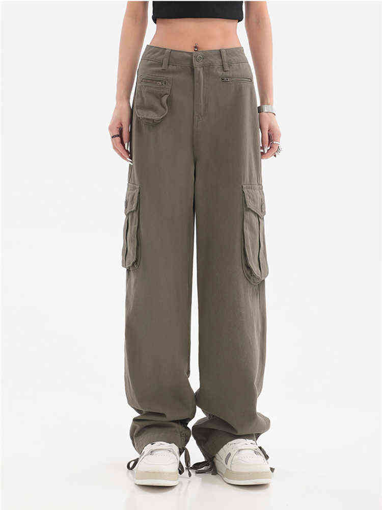 American High Street Hip-hop Green Overalls Womens Summer Loose Design Sense Niche Straight Wide-leg Casual Neutral Pants Trendy T220728, Army green
American High Street Hip-hop Green Overalls Womens Summer Loose Design Sense Niche Straight Wide-leg Casual Neutral Pants Trendy T220728, Army green