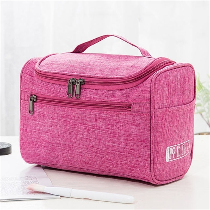 Women Waterproof Makeup Bag Travel Organizer Pouch Unisex Cosmetic Bag Hanging Toilet Washing Toiletry Kits Storage Bags 220615, Rose red
Women Waterproof Makeup Bag Travel Organizer Pouch Unisex Cosmetic Bag Hanging Toilet Washing Toiletry Kits Storage Bags 220615, Rose red