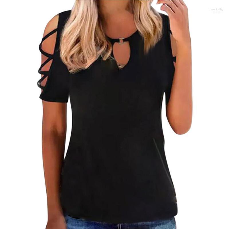 Women' Blouses & Shirts Blouse Women Hollow Out Short Sleeve Solid Color Tops O Neck Cold Shoulder Casual Sexy Summer Loose Tees Chee22, Rd
Women' Blouses & Shirts Blouse Women Hollow Out Short Sleeve Solid Color Tops O Neck Cold Shoulder Casual Sexy Summer Loose Tees Chee22, Rd
