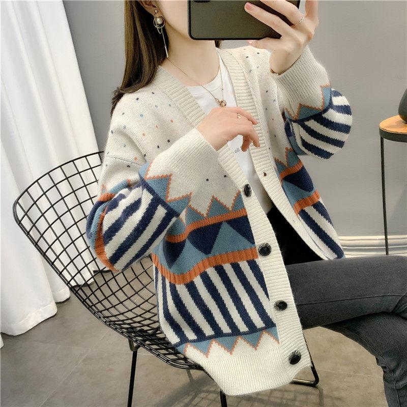 Women' Knits & Tees Cardigan Sweater 2022 Spring And Autumn Retro French Loose Knitted Length Net Red Coat Aq1007, Brown
Women' Knits & Tees Cardigan Sweater 2022 Spring And Autumn Retro French Loose Knitted Length Net Red Coat Aq1007, Brown