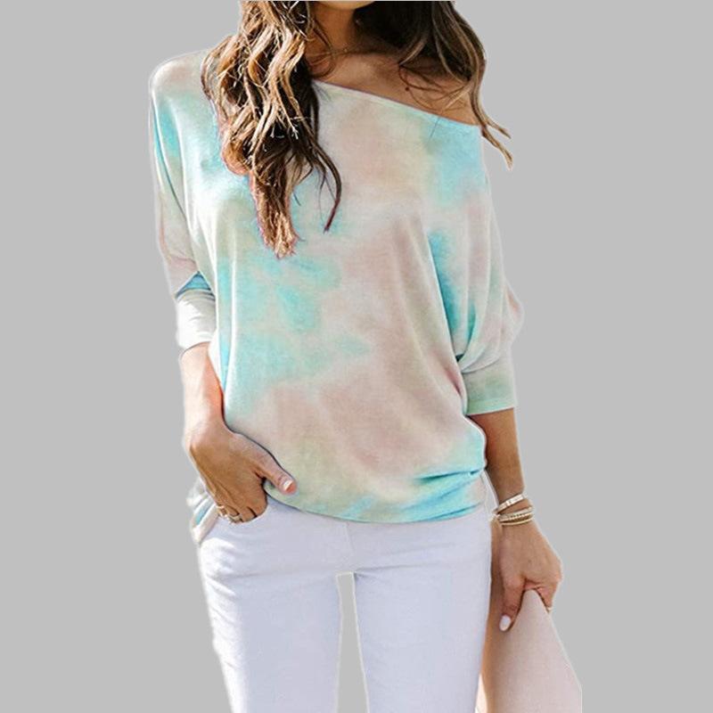 Women' T-Shirt Autumn Woman Tshirts Print Cotton Loose Diagonal Women' T-shirts Long Sleeve Casusal Harajuku TopsWomen, Sky blue
Women' T-Shirt Autumn Woman Tshirts Print Cotton Loose Diagonal Women' T-shirts Long Sleeve Casusal Harajuku TopsWomen, Sky blue