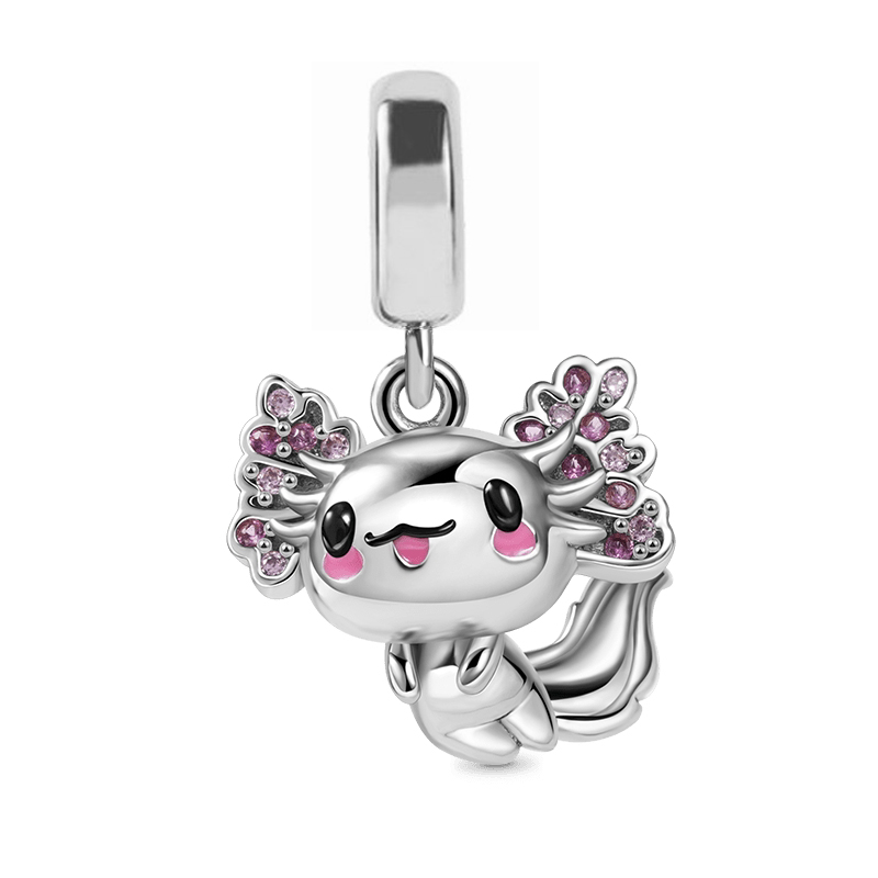 925 Silver Charm Beads Dangle Toothbrush Mexican Axolotl Bead Fit Charms Bracelet DIY Jewelry Accessories
