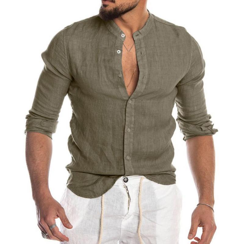 Men's Dress Shirts Men Casual Autumn Long Sleeve Stand Collar Single-breasted Office Streetwear Shirt Men's Clothing 2022Men's, Black
Men's Dress Shirts Men Casual Autumn Long Sleeve Stand Collar Single-breasted Office Streetwear Shirt Men's Clothing 2022Men's, Black