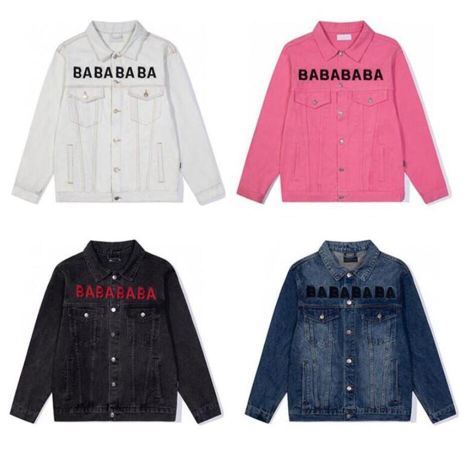 Mens Denim Jacket Women High Quality Casual Coats Paris Style Fashion Couple Letters Embroidery Stylist Jacket Outerwear Size S-XXL, White
Mens Denim Jacket Women High Quality Casual Coats Paris Style Fashion Couple Letters Embroidery Stylist Jacket Outerwear Size S-XXL, White
