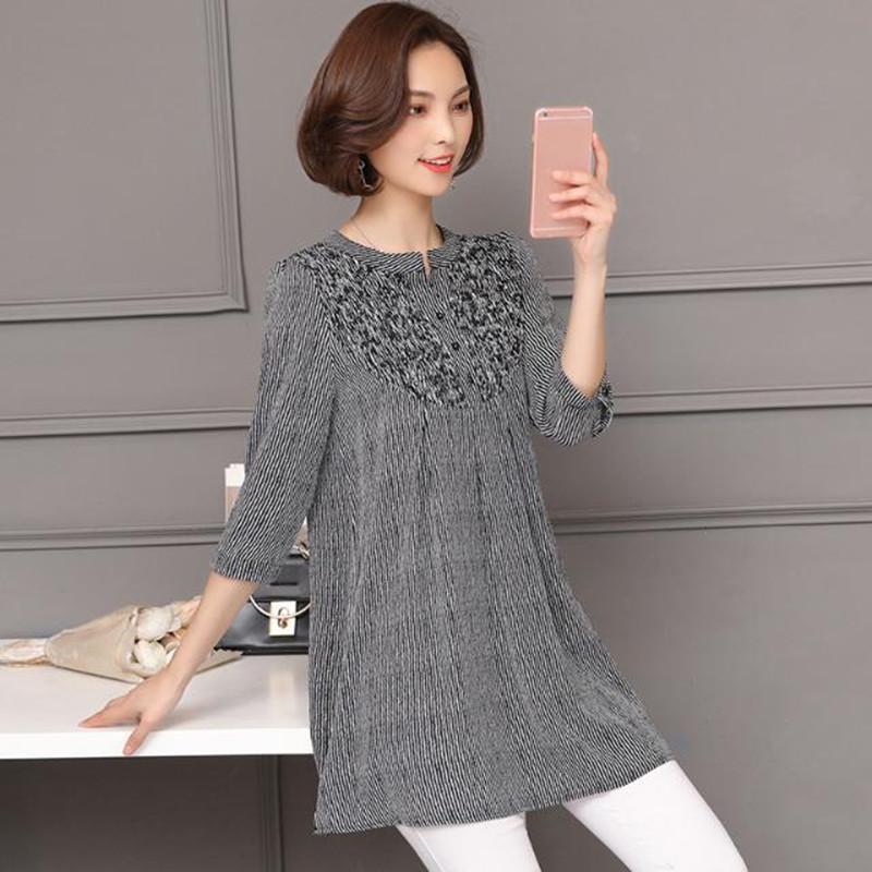 Women's Blouses & Shirts Spring Summer Style Women Chiffon Mid-Length Print Casual Loose Fashion Large Size Tops Blusas MM0311Women's, Black
Women's Blouses & Shirts Spring Summer Style Women Chiffon Mid-Length Print Casual Loose Fashion Large Size Tops Blusas MM0311Women's, Black