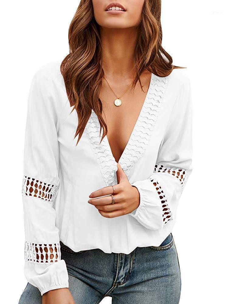 Women' Blouses & Shirts 2022 Ladies Lace Stitching Blouse Sexy Deep V Neck Lantern Long Sleeve Casual Shirt Autumn Hollow Out Design Femini, Zishan-pink
Women' Blouses & Shirts 2022 Ladies Lace Stitching Blouse Sexy Deep V Neck Lantern Long Sleeve Casual Shirt Autumn Hollow Out Design Femini, Zishan-pink