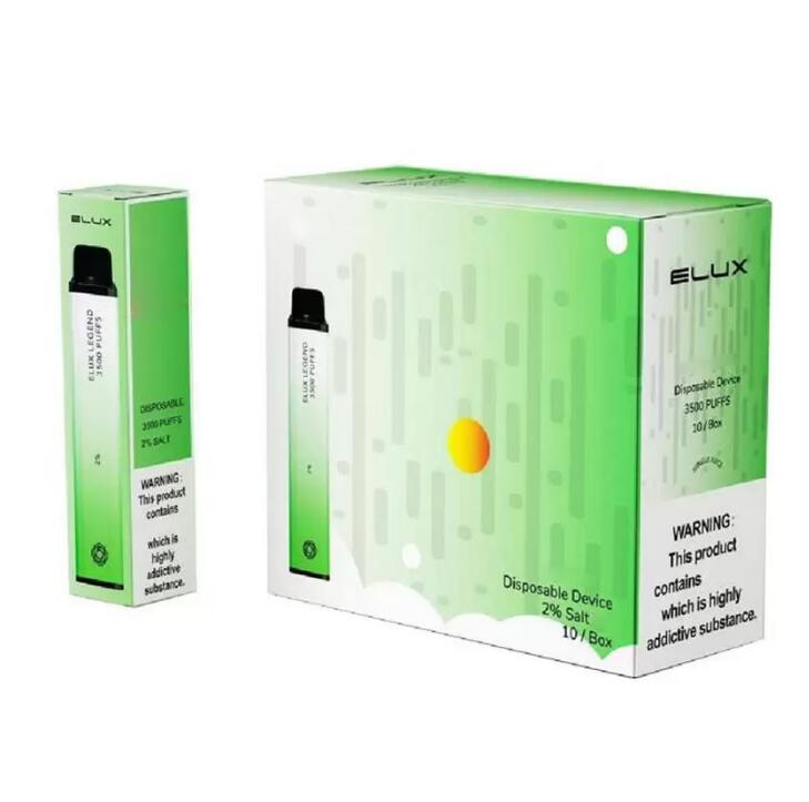 Elux Legend bar 3500 puffs Newest Disposable E cigarettes Vape Pen 1500mAh Battery Vaporizer Stick 2% 10ml Prefilled esco bars
Elux Legend bar 3500 puffs Newest Disposable E cigarettes Vape Pen 1500mAh Battery Vaporizer Stick 2% 10ml Prefilled esco bars