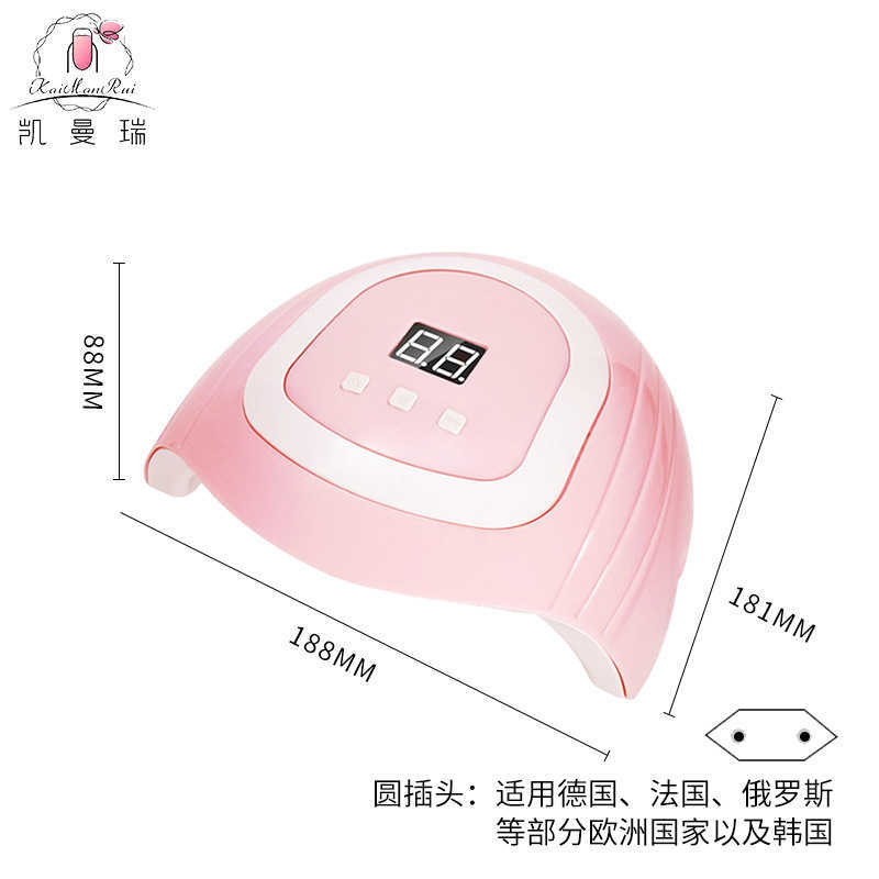 48W Nail Dryer LED Nail Lamp UV Lamp For Curing All Gel Nail Polish With Motion Sensing Manicure Pedicure Salon Tool