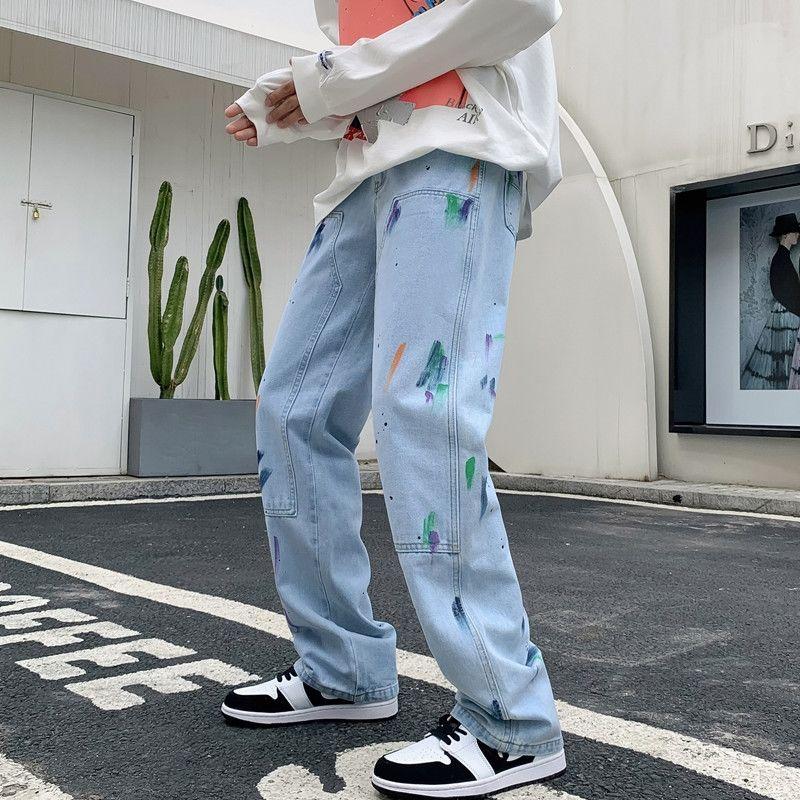 Men' Jeans Cotton Graffiti Men Fashion Retro Baggy Casual Straight Streetwear Loose Hip Hop Denim Trousers Man -2XL PantsMen, Black
Men' Jeans Cotton Graffiti Men Fashion Retro Baggy Casual Straight Streetwear Loose Hip Hop Denim Trousers Man -2XL PantsMen, Black