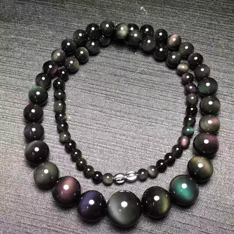 Chokers Fine Rainbow Eye Black Natural Obsidian Stone Necklace Round Bead Tower Chain For Women Men Fashion Jewelry JoursNeigeChokers
Chokers Fine Rainbow Eye Black Natural Obsidian Stone Necklace Round Bead Tower Chain For Women Men Fashion Jewelry JoursNeigeChokers