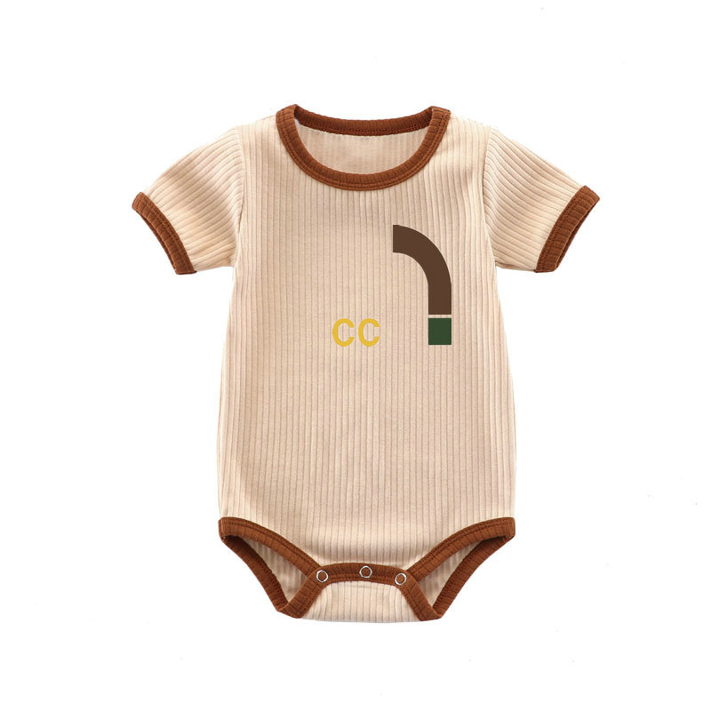 Hot 3 models Newborn Baby Rompers Girls and Boy Short Sleeve Cotton Clothes Brand Letter Print Infant Romper Children Ourfits