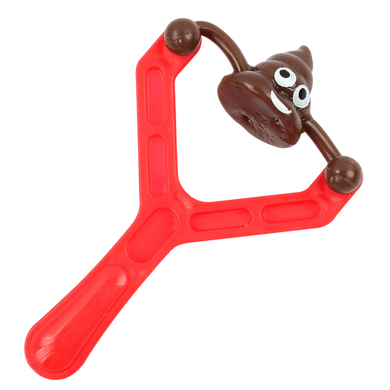 Excrement Launcher Fidget Toys TPR Ejection Decompression Toy Catapult Vent Elastic Finger Dart Gifts For Kids