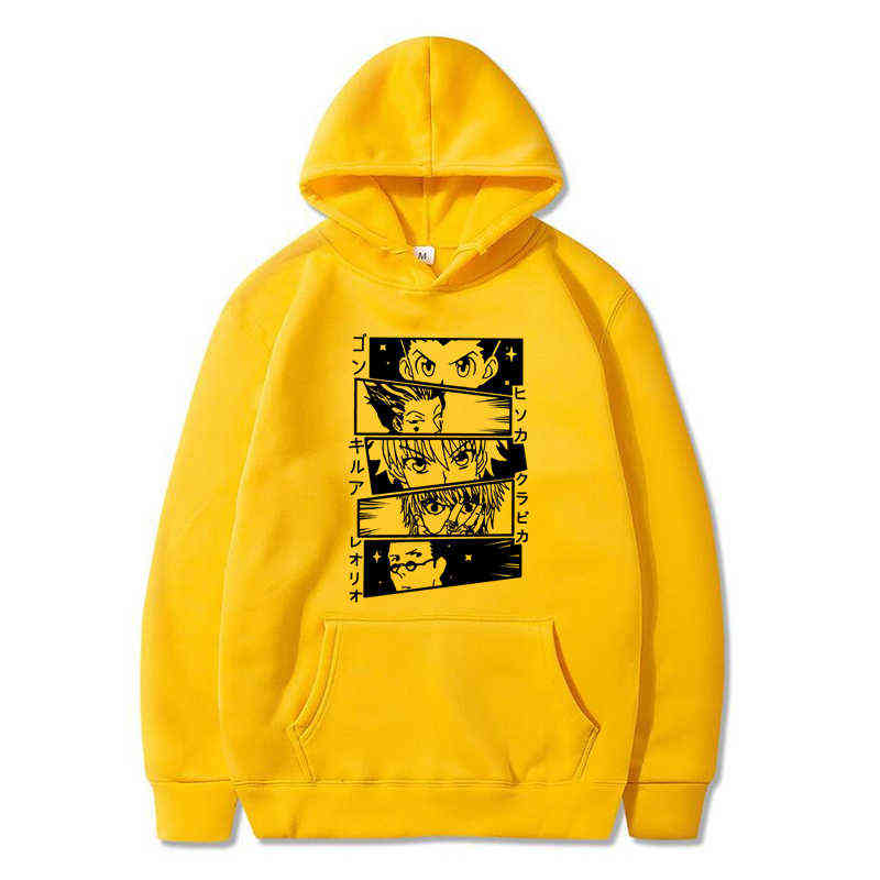 Sudadera con capucha de cazador Kawaii Hunter X para hombres y mujeres, sudadera de Manga corta Killua Zoldyck, Sudadera con cap G220429