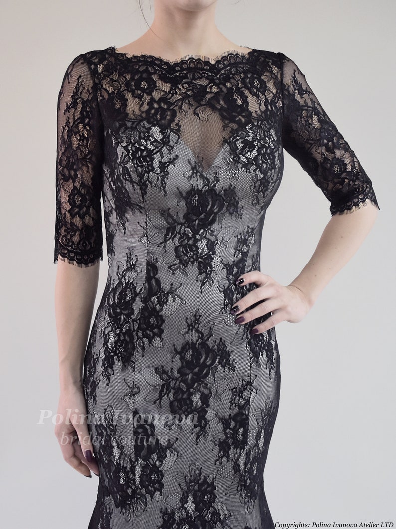 Alternative Black Wedding Dress with half sleeve backless Lace Gothic Boho country beach Wedding Dress robe boheme femme