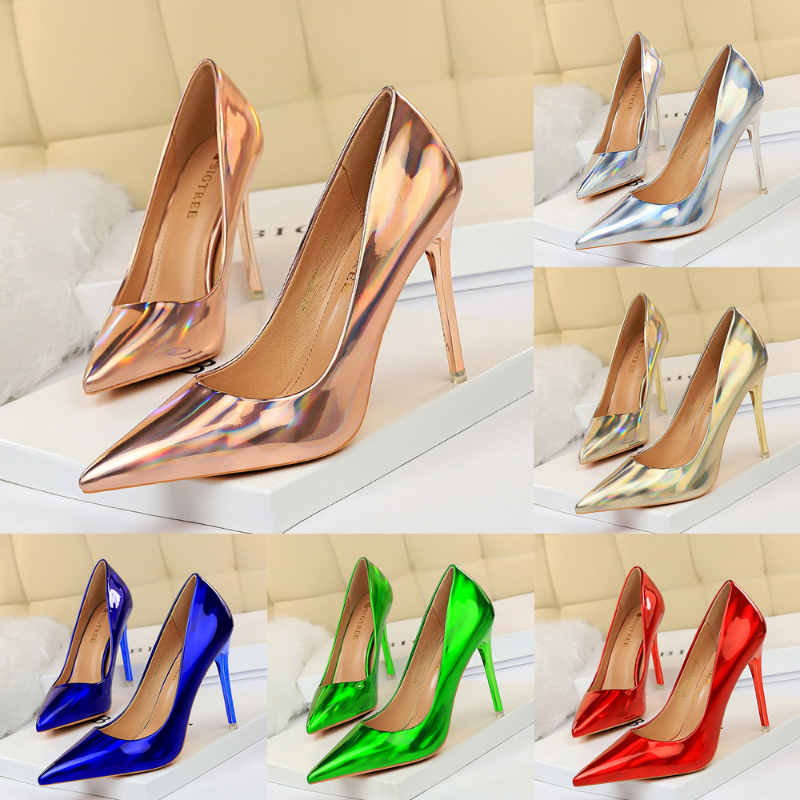 2022 TopSelling wind metal super bright surface ladies shoes shallow mouth pointed sexy nightclub slim high heel single shoes Classic luxury patent leather pumps, Red
2022 TopSelling wind metal super bright surface ladies shoes shallow mouth pointed sexy nightclub slim high heel single shoes Classic luxury patent leather pumps, Red