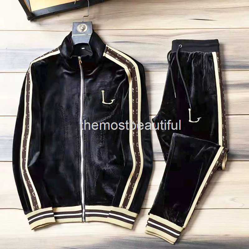 Men's Tracksuits Golden velvet leisure sportswear high-end men's and women's fashion team two-piece large size, 2# packing bag
Men's Tracksuits Golden velvet leisure sportswear high-end men's and women's fashion team two-piece large size, 2# packing bag