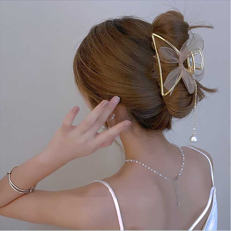 Hair Clips & Barrettes Korean INS Elegant Net Yarn Bowknot Pearl Pendant Plate Hairpin Clip Party Jewelry Gift For Women GirlsHair
Hair Clips & Barrettes Korean INS Elegant Net Yarn Bowknot Pearl Pendant Plate Hairpin Clip Party Jewelry Gift For Women GirlsHair