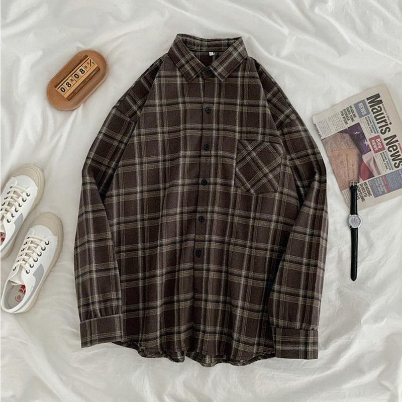 Women' Blouses & Shirts Spring Women Shirt Plaid Oversize Lapel Collar Leisure Fashion Loose Long Sleeve Soft Tops BlouseWomen, Black
Women' Blouses & Shirts Spring Women Shirt Plaid Oversize Lapel Collar Leisure Fashion Loose Long Sleeve Soft Tops BlouseWomen, Black