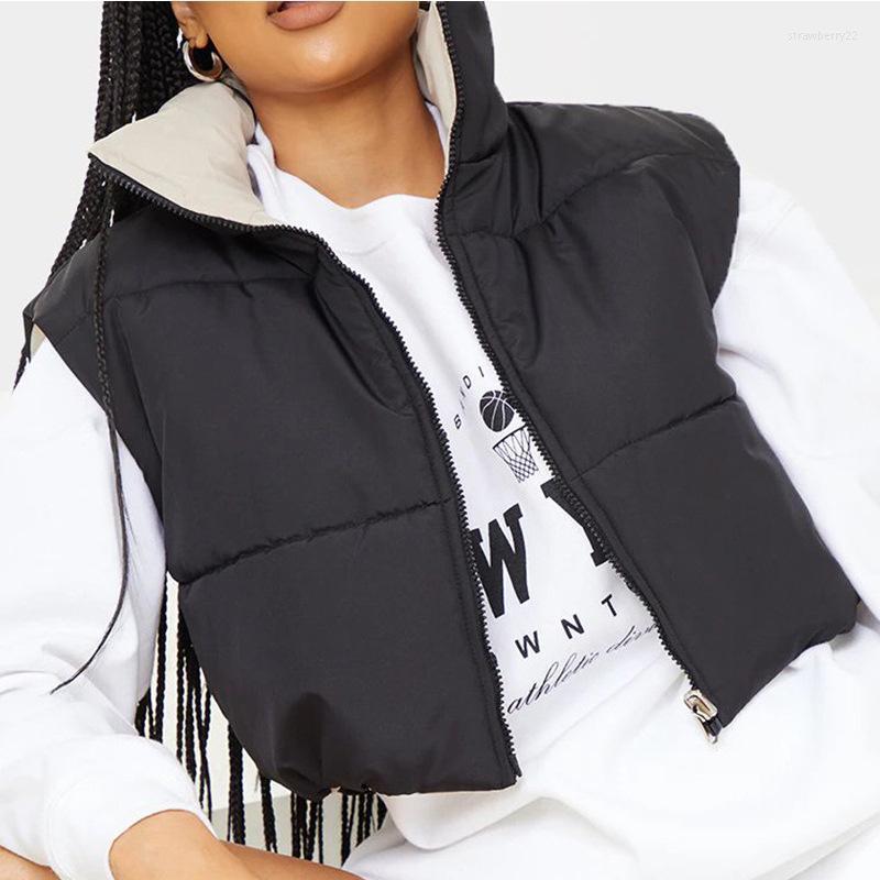 Women' Down & Parkas 2022 Winter Black Orange Crop Coat Women Fashion Warm Sleeveless Parka Vest High Collar Autumn Outerwear Chic Top Zip
Women' Down & Parkas 2022 Winter Black Orange Crop Coat Women Fashion Warm Sleeveless Parka Vest High Collar Autumn Outerwear Chic Top Zip