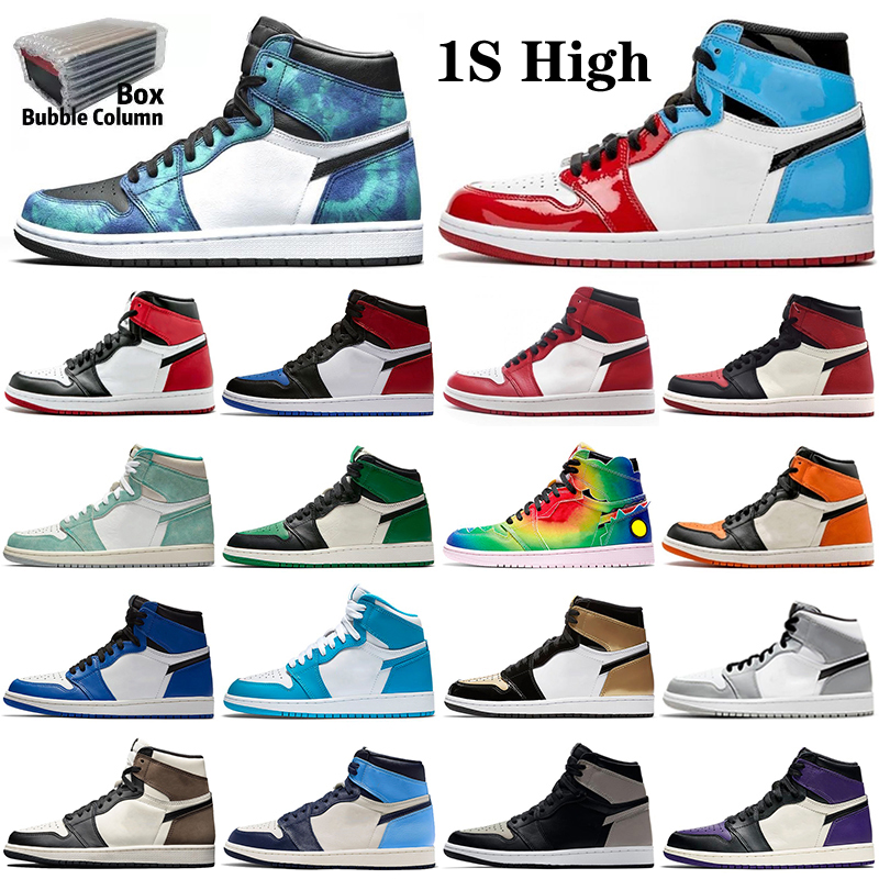 Men Women Basketball Shoes High OG Military Blue Electro Orange UNC Patent Court Purple Obsidian Mens Trainers Sports Sneakers With Box and Bubble Column, Color 32
Men Women Basketball Shoes High OG Military Blue Electro Orange UNC Patent Court Purple Obsidian Mens Trainers Sports Sneakers With Box and Bubble Column, Color 32