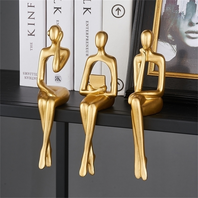 nordic office desk accessories Thinker figure Statue Luxury living room decoration home decor Art Desktop Sculpture Crafts 220628
nordic office desk accessories Thinker figure Statue Luxury living room decoration home decor Art Desktop Sculpture Crafts 220628