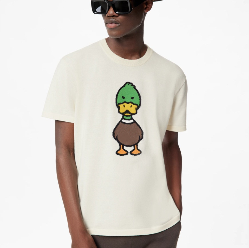 France Paris Knitting jacquard Duck Embroidery Letter Tee Luxury Men Women Nigo Union Tshirts Summer Spring Fashion High Street T-Shirt
France Paris Knitting jacquard Duck Embroidery Letter Tee Luxury Men Women Nigo Union Tshirts Summer Spring Fashion High Street T-Shirt
