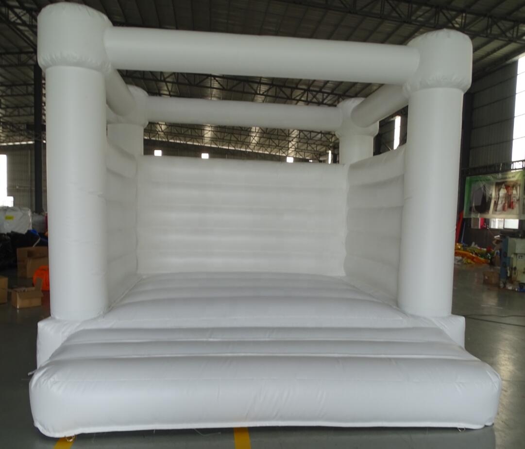 White/pink commercial inflatable wedding bounce house moonwalk air jumper bouncers for kids and adults
