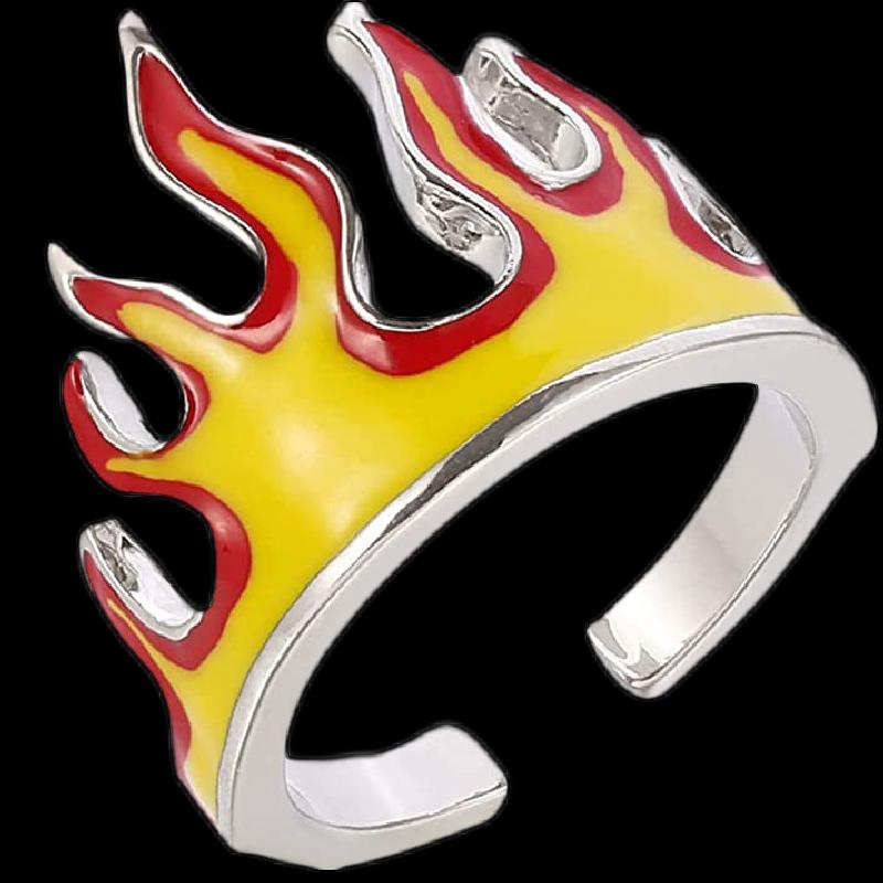 Cluster Rings 1Pcs Punk Gothic Flame Ring Men's Hip Hop Rock Adjustable Opening Metal Rapper Motorcyclist Creative AccessoriesCluster
Cluster Rings 1Pcs Punk Gothic Flame Ring Men's Hip Hop Rock Adjustable Opening Metal Rapper Motorcyclist Creative AccessoriesCluster