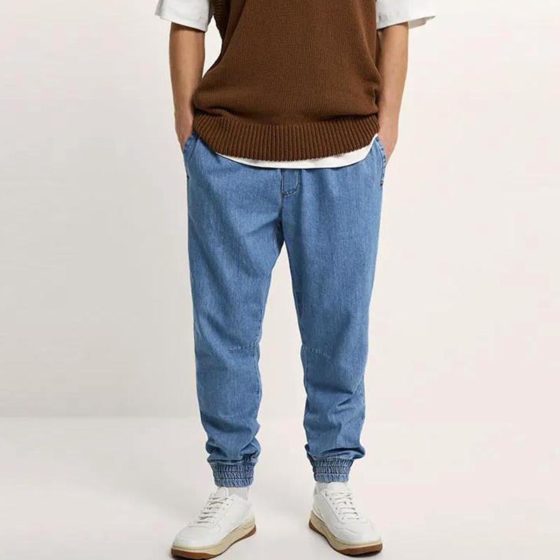 Men' Jeans Spring Autumn Men' Jogging Pants Casual Pockets Elastic Waist Drawstring Denim TrousersMen, Sky blue
Men' Jeans Spring Autumn Men' Jogging Pants Casual Pockets Elastic Waist Drawstring Denim TrousersMen, Sky blue