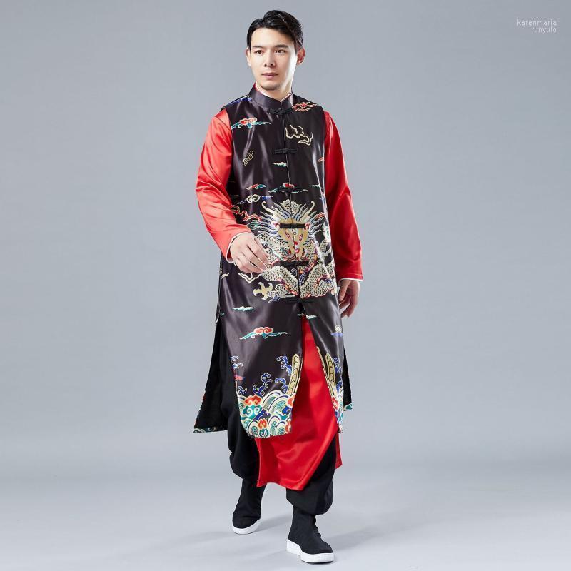 Men's Vests Men Dragon Robes Long Causal Vest Coat Chinese National Costume Male Waistcoat Jacket Spring Autumn Overcoat Kare22, Vest yellow
Men's Vests Men Dragon Robes Long Causal Vest Coat Chinese National Costume Male Waistcoat Jacket Spring Autumn Overcoat Kare22, Vest yellow