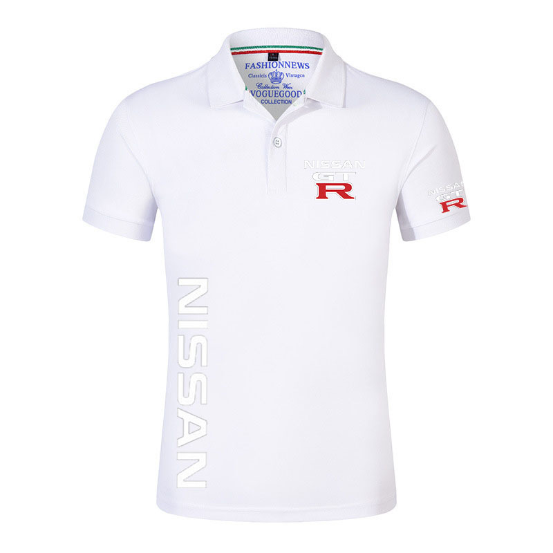 Nissan GTR Summer Print Man Polo Casual Harajuku Cotton Custom Shirt Comfortable Short Sleeve High Quantity Tops 220708