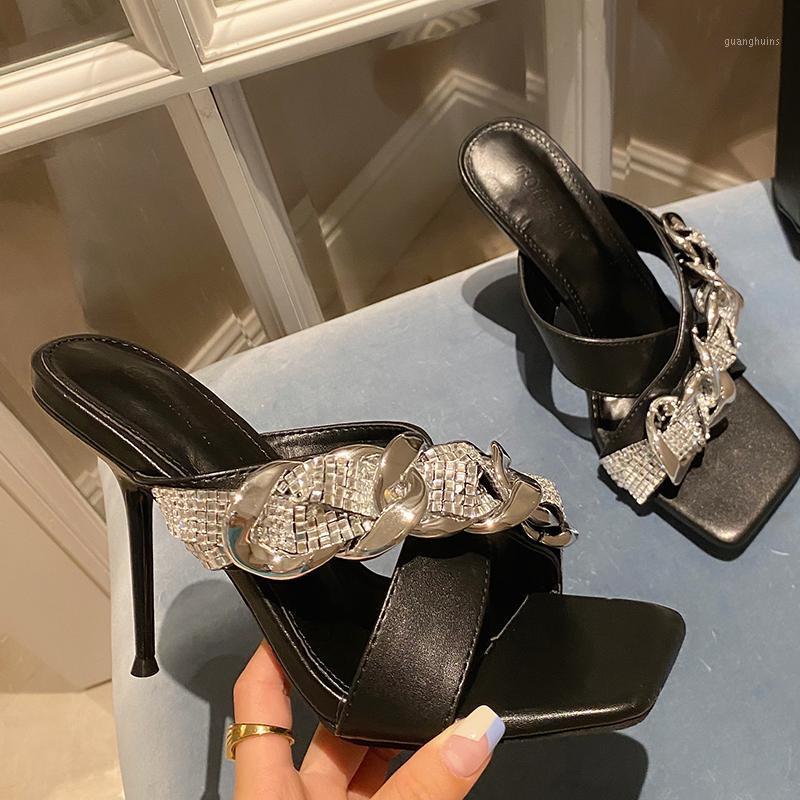 Slippers Fashion Women Summer Flip Flops 2022 Female Thin Heels Metal Outside Shoes Ladies High For Woman, Black
Slippers Fashion Women Summer Flip Flops 2022 Female Thin Heels Metal Outside Shoes Ladies High For Woman, Black