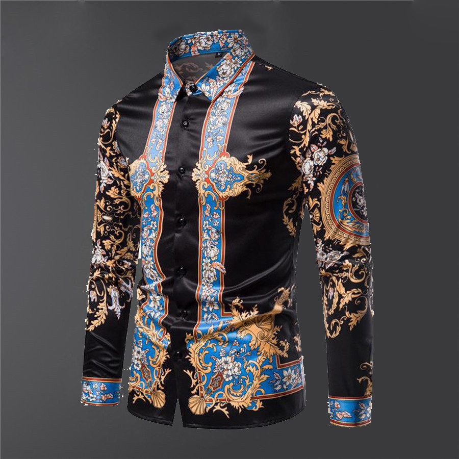 2022 Spring and Autumn New European and American Noble Court Wind Contrast Pattern 3D Printing High-end Men's Long Sleeve Shirt Tide designer me dusa shirt Italian #01
2022 Spring and Autumn New European and American Noble Court Wind Contrast Pattern 3D Printing High-end Men's Long Sleeve Shirt Tide designer me dusa shirt Italian #01