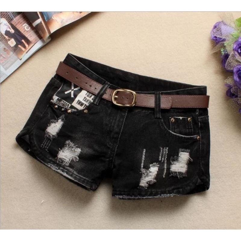 Autumn Denim Shorts For Women Sexy Mini Shorts Womens Rivet Holes Jeans Low Waist Shorts Without Belt Ripped Denim Short J2305 Y200822, Color 2
Autumn Denim Shorts For Women Sexy Mini Shorts Womens Rivet Holes Jeans Low Waist Shorts Without Belt Ripped Denim Short J2305 Y200822, Color 2