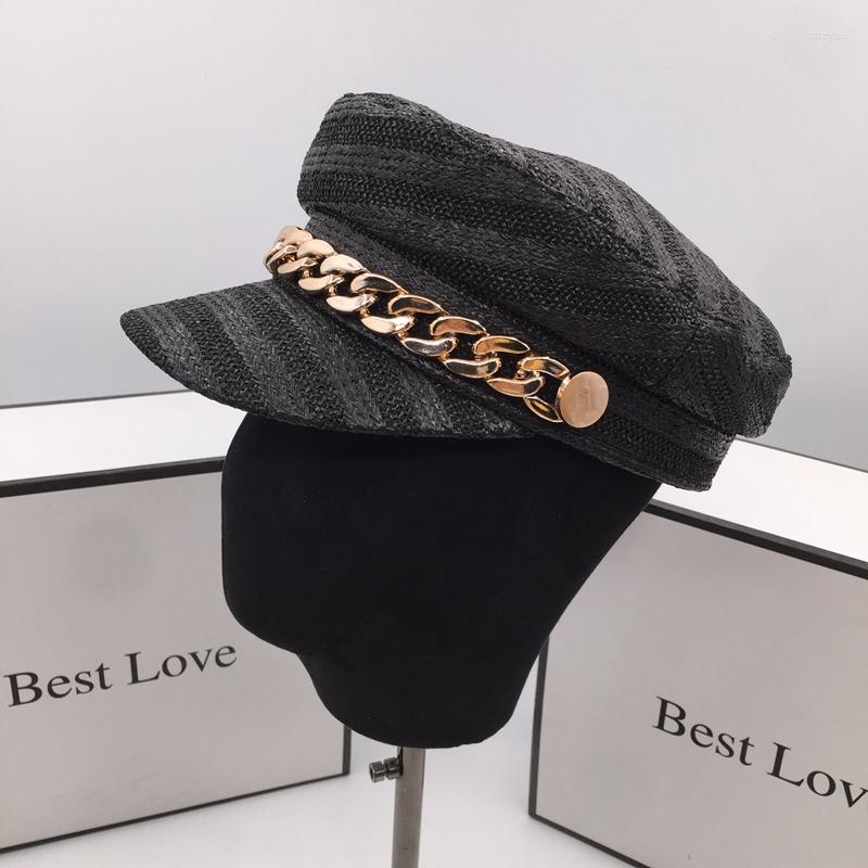 Visors Summer Black Chain Women's Navy Cap Leisure Flat-topped Youth Wide-brim Restoring Ancient WaysVisors
Visors Summer Black Chain Women's Navy Cap Leisure Flat-topped Youth Wide-brim Restoring Ancient WaysVisors