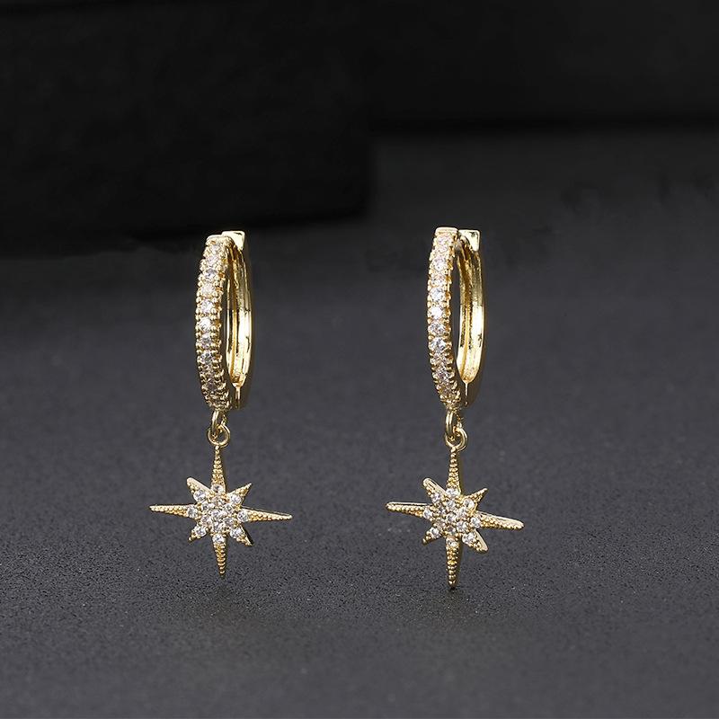Dangle & Chandelier Pair Fashion Cubic Zircon Moon Stars Earrings Luxury Gold Plated Retro Hoop For Women Girls Wedding JewelryDangle
Dangle & Chandelier Pair Fashion Cubic Zircon Moon Stars Earrings Luxury Gold Plated Retro Hoop For Women Girls Wedding JewelryDangle