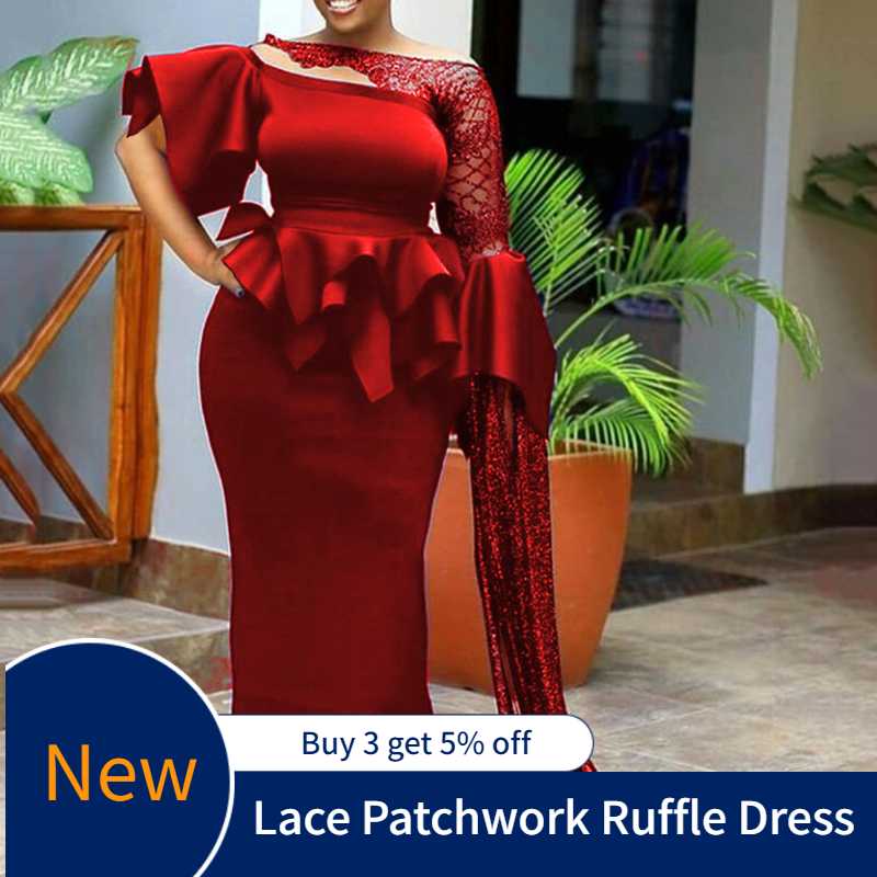 Plus Size Dresses Women Clothing Elegant Prom Wedding Party 2022 Year Hit African Ladies Evening Lace Summer Long DressPlus, Red
Plus Size Dresses Women Clothing Elegant Prom Wedding Party 2022 Year Hit African Ladies Evening Lace Summer Long DressPlus, Red
