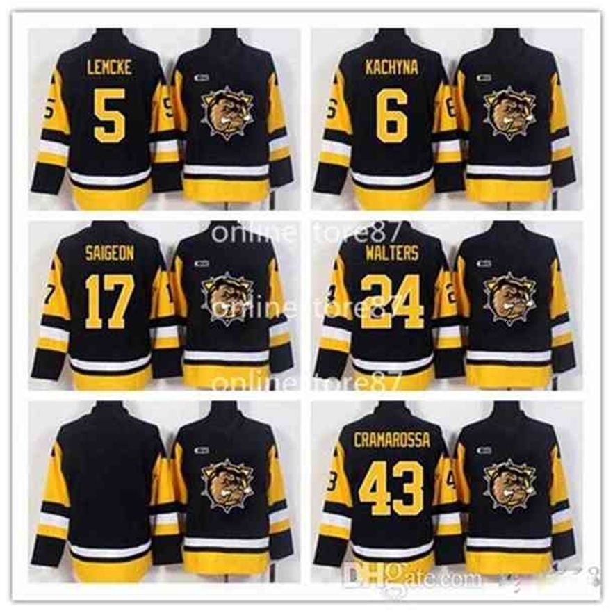 MThr Hamilton Bulldogs Jerseys 5 Justin Lemcke 17 Brandon Saigeon 24 Connor Walters 43 Michael Cramarossa 6 Ondrej Kachyna Hockey Away Jersey
MThr Hamilton Bulldogs Jerseys 5 Justin Lemcke 17 Brandon Saigeon 24 Connor Walters 43 Michael Cramarossa 6 Ondrej Kachyna Hockey Away Jersey