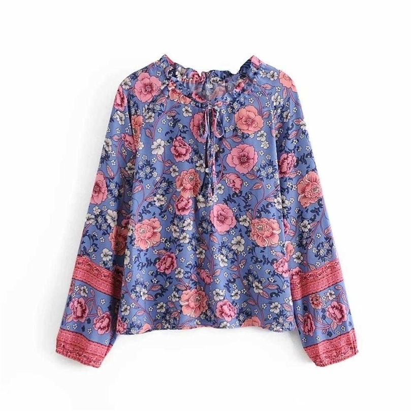 Women Floral Printed Blouse Long Sleeves Vintage Chic Casual Cozy Homewear Woman Blouse Shirt Tops Femme Mujer blusas 210709, As picture
Women Floral Printed Blouse Long Sleeves Vintage Chic Casual Cozy Homewear Woman Blouse Shirt Tops Femme Mujer blusas 210709, As picture