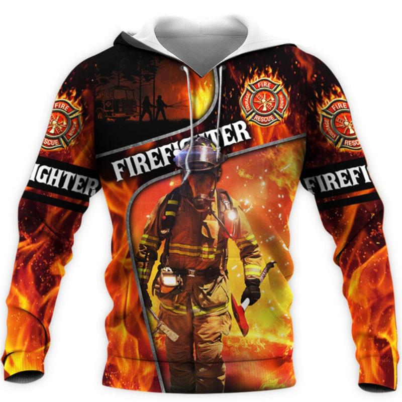 Men' Hoodies & Sweatshirts Men Hoodie Firefighter 3D Graphics Printed Long Sleeves Pullover Sweatshirt Women Casual Zipper Hooded Sudadera, Sweatshirt-2
Men' Hoodies & Sweatshirts Men Hoodie Firefighter 3D Graphics Printed Long Sleeves Pullover Sweatshirt Women Casual Zipper Hooded Sudadera, Sweatshirt-2
