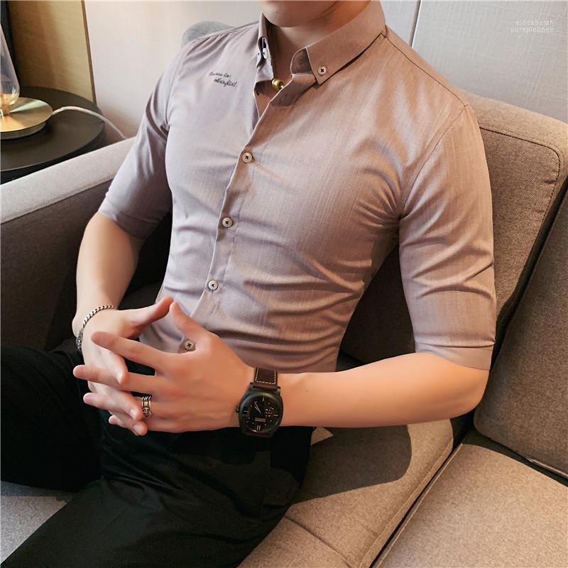 Men's Casual Shirts 2022 Men Embroidery Shirt Striped Short Sleeve Cotton Business Oxford Man Button Up Solid With Front Pocket Leisure Eldd, Green
Men's Casual Shirts 2022 Men Embroidery Shirt Striped Short Sleeve Cotton Business Oxford Man Button Up Solid With Front Pocket Leisure Eldd, Green
