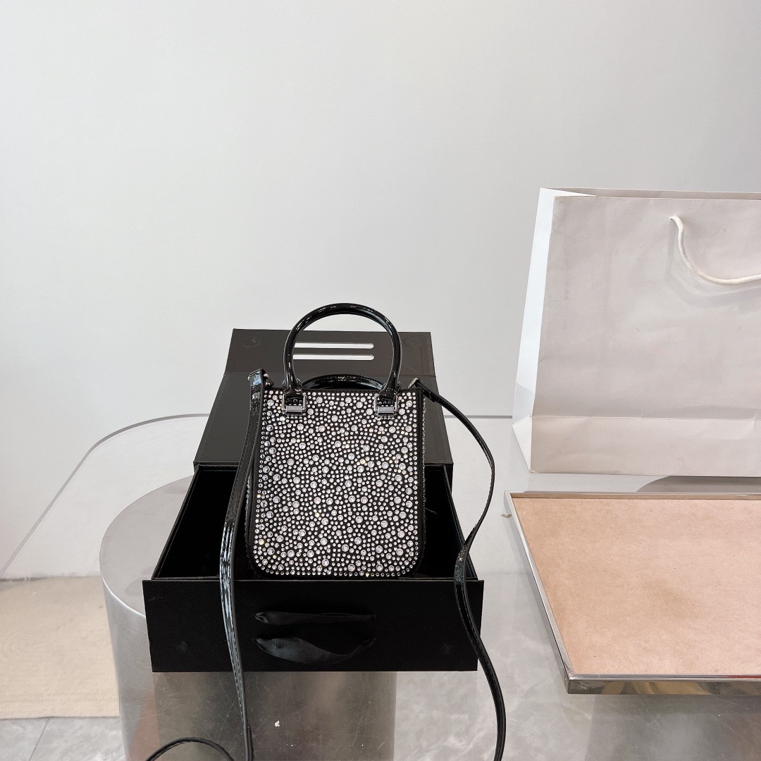 2022 new Sparkling Rhinestone Hobo Bag BlingBling Flashing diamond The fairy package Designer evening bags full of rhinestones underarm handbag mini tote, Not sold separately