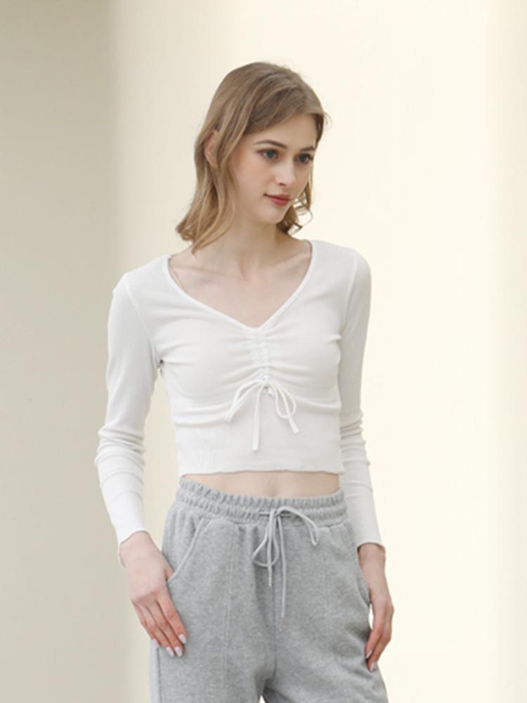 Women' T-Shirt Knitting Shirts Fashion Y2K Sexy Club Crop Pullover Clothes Knitted Drawstring Top Slimming Stretch Shirt Bottoming TopWomen, White
Women' T-Shirt Knitting Shirts Fashion Y2K Sexy Club Crop Pullover Clothes Knitted Drawstring Top Slimming Stretch Shirt Bottoming TopWomen, White