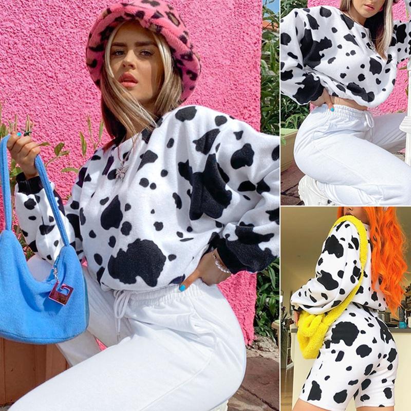 Women' Hoodies & Sweatshirts Dairy Cow Print Women Crop Top Sweatshirt Pullover O Neck Long Sleeve Loose Streetwear Casual Autumn Winter Ko, White
Women' Hoodies & Sweatshirts Dairy Cow Print Women Crop Top Sweatshirt Pullover O Neck Long Sleeve Loose Streetwear Casual Autumn Winter Ko, White