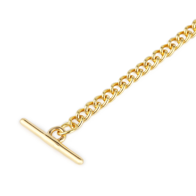 Gold Black T Bar Pocket Chains 220617