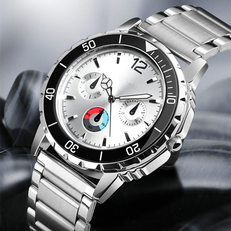 Wristwatches Men Stainless Steel Business Watch 2022 Fashion Casual 3-eye Quartz Male Military Sports Wristwatch Clock
Wristwatches Men Stainless Steel Business Watch 2022 Fashion Casual 3-eye Quartz Male Military Sports Wristwatch Clock