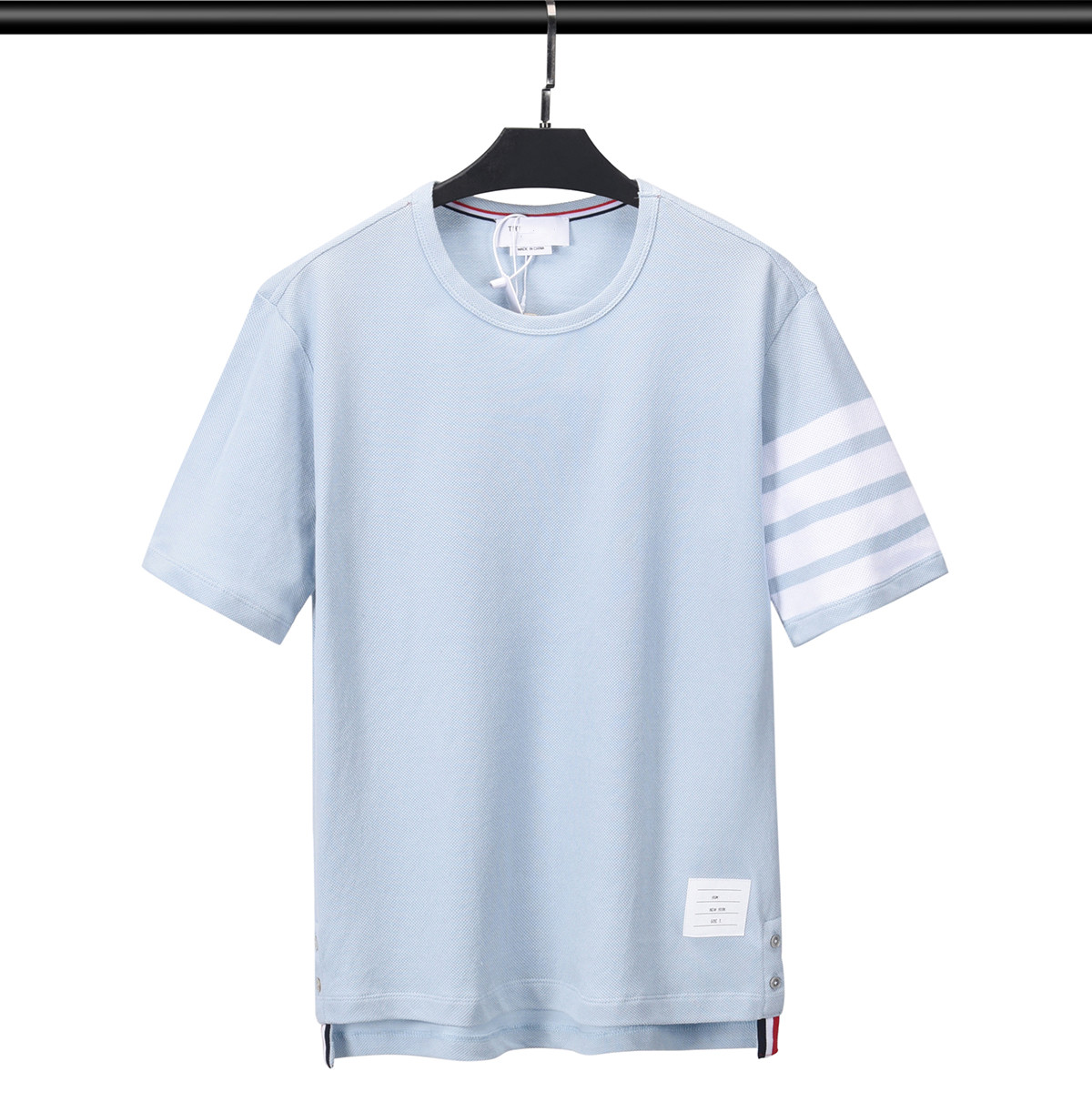 TB Men's T-Shirts Summer New Cotton Crew Neck Yarn Yarn Short Sleeve Striped Women's Classic Split Top Jacket #S-XXXL, Gradient
TB Men's T-Shirts Summer New Cotton Crew Neck Yarn Yarn Short Sleeve Striped Women's Classic Split Top Jacket #S-XXXL, Gradient