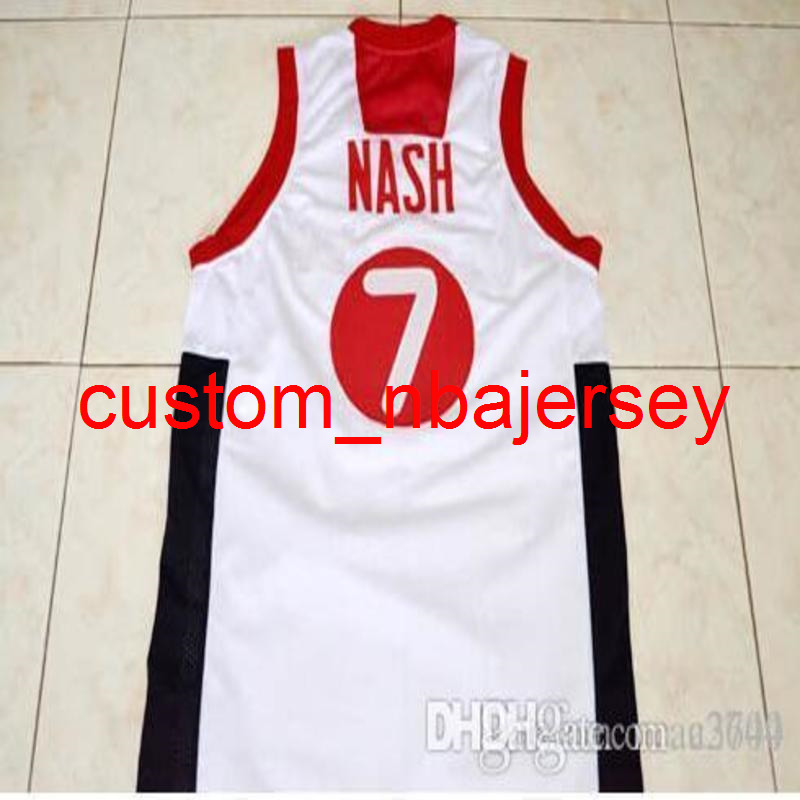 Custom Men Youth women Vintage STEVE NASH #7 TEAM CANADA College Basketball Jersey Size -4XL or custom any name or number jersey, White youth s-xl
Custom Men Youth women Vintage STEVE NASH #7 TEAM CANADA College Basketball Jersey Size -4XL or custom any name or number jersey, White youth s-xl