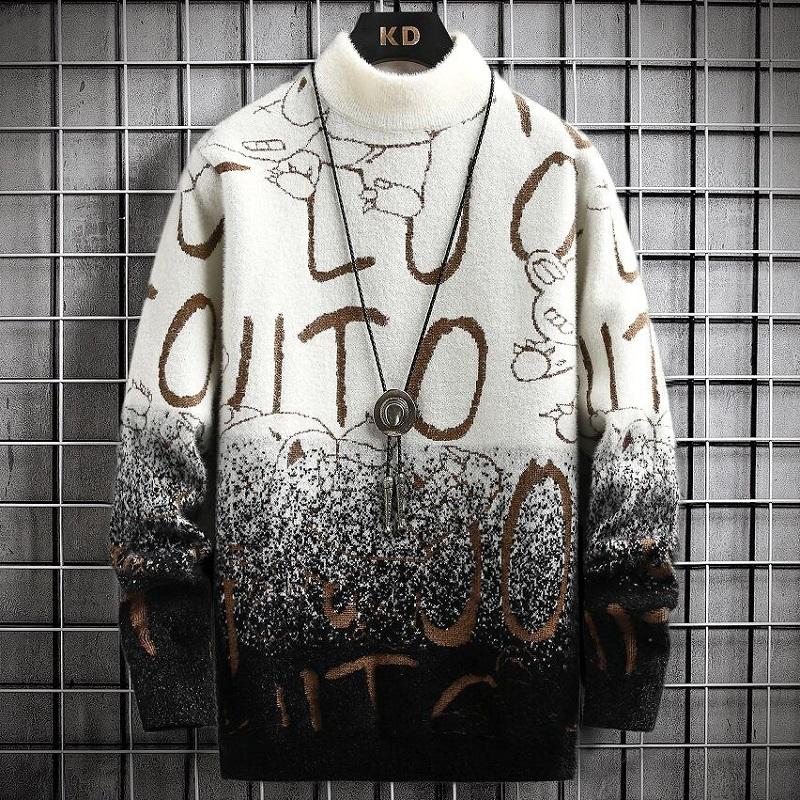 Men's Sweaters Fashion Personalized Letter Sweater Men 2022 Winter Thick Warm Mens Christmas Turtleneck Mink Cashmere Pullover, Black
Men's Sweaters Fashion Personalized Letter Sweater Men 2022 Winter Thick Warm Mens Christmas Turtleneck Mink Cashmere Pullover, Black