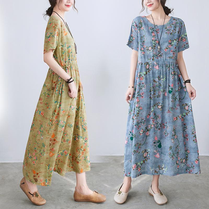 Party Dresses Cotton Linen Short Sleeve Loose Summer Dress 2022 Print Floral Vintage Draw String Women Holiday Travel Casual DressParty, Pink
Party Dresses Cotton Linen Short Sleeve Loose Summer Dress 2022 Print Floral Vintage Draw String Women Holiday Travel Casual DressParty, Pink